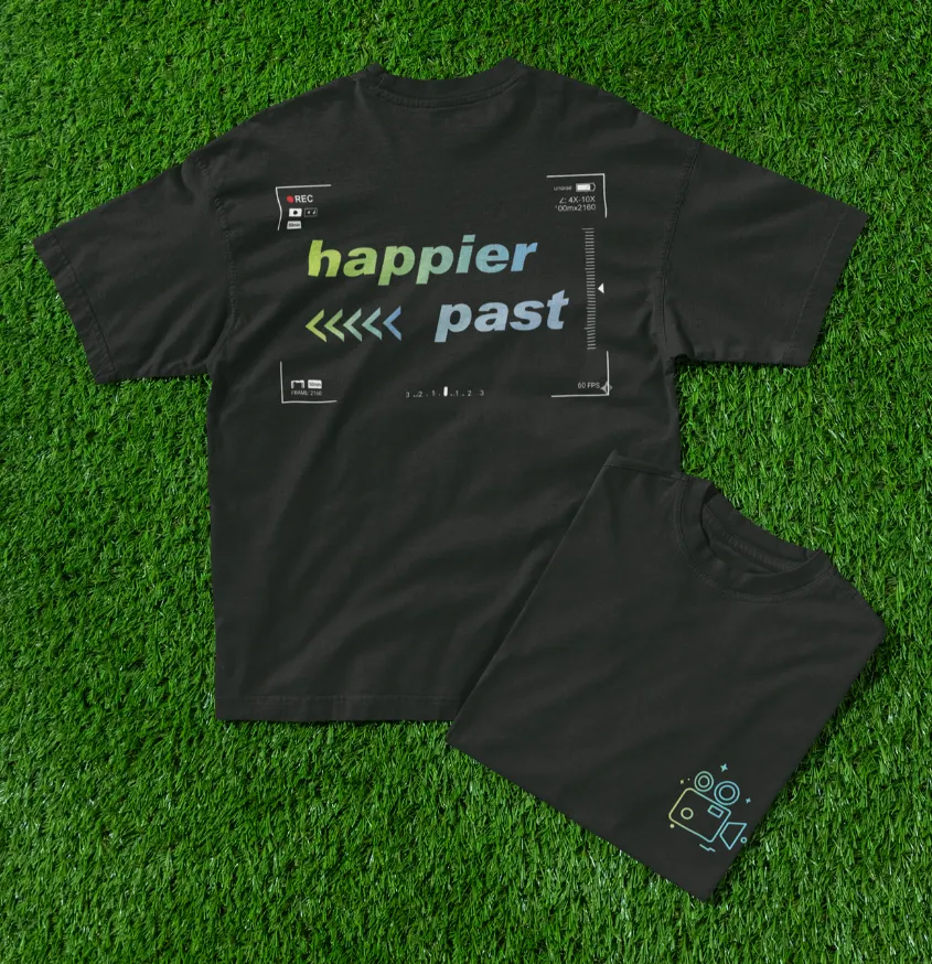 1 verse happier past t-shirt